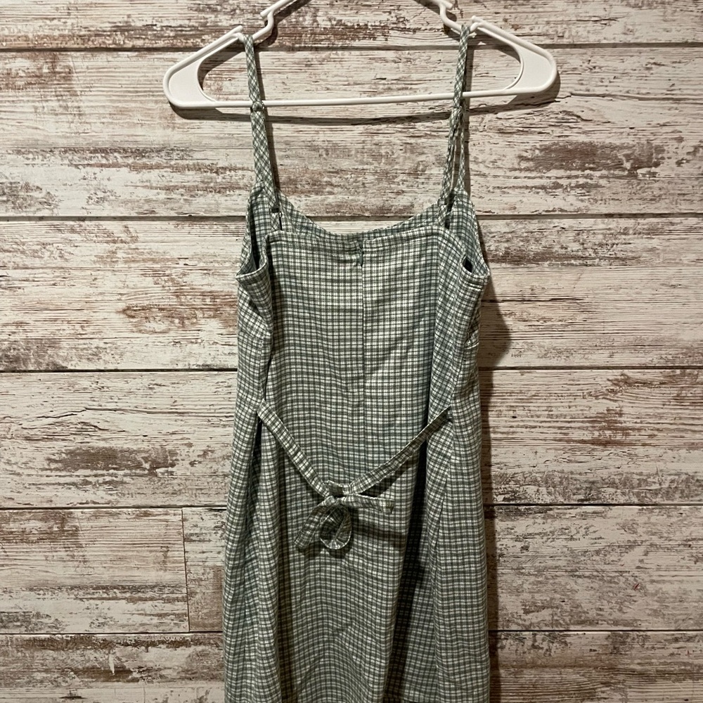 Brandy Melville Green Checkered Dress - Picture 3 of 3